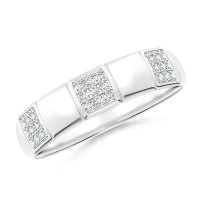 ANGARA LAB-GROWN ALTERNATING PAVE-SET DIAMOND STACKABLE BAND