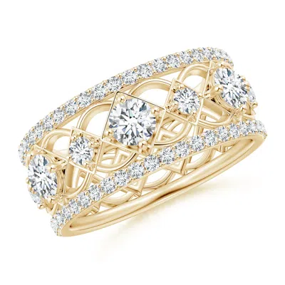 ANGARA LAB-GROWN ART DECO INSPIRED GRADUATED DIAMOND ANNIVERSARY BAND