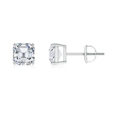 ANGARA LAB-GROWN ASSCHER-CUT DIAMOND SOLITAIRE STUD EARRINGS