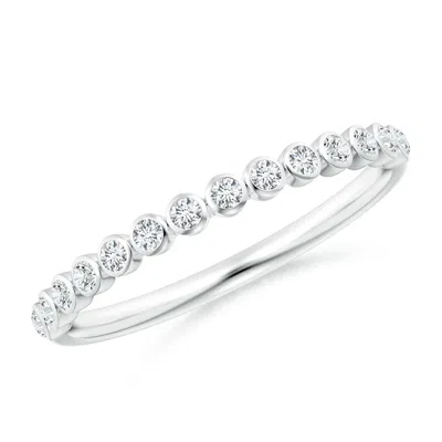 ANGARA LAB-GROWN BEZEL-SET DIAMOND HALF ETERNITY WEDDING RING
