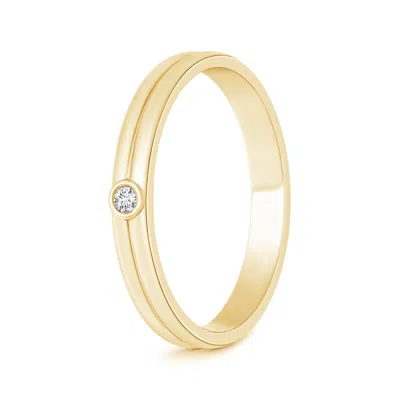 ANGARA LAB-GROWN BEZEL SET SOLITAIRE DIAMOND RING FOR HIM
