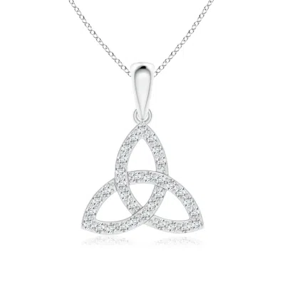 ANGARA LAB-GROWN CELTIC TRINITY KNOT DIAMOND PENDANT