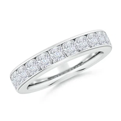 ANGARA LAB-GROWN CHANNEL-SET CUSHION DIAMOND HALF ETERNITY WEDDING RING