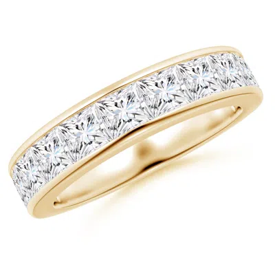 ANGARA LAB-GROWN CHANNEL-SET PRINCESS-CUT DIAMOND HALF ETERNITY WEDDING RING