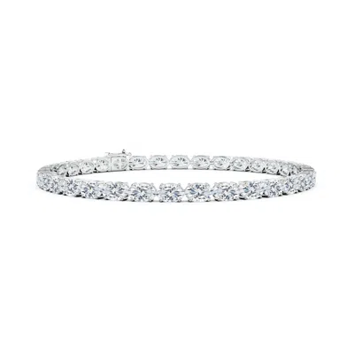 ANGARA LAB-GROWN CLASSIC OVAL DIAMOND TENNIS LINK BRACELET