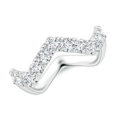 ANGARA LAB-GROWN CLASSIC ROUND DIAMOND ZIG ZAG RING