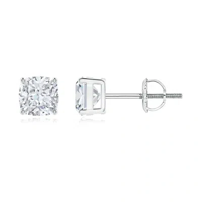ANGARA LAB-GROWN CUSHION DIAMOND SOLITAIRE STUD EARRINGS