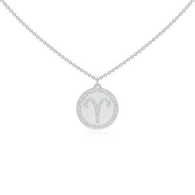 ANGARA LAB-GROWN DIAMOND ARIES ZODIAC SIGN REVERSIBLE MEDALLION PENDANT