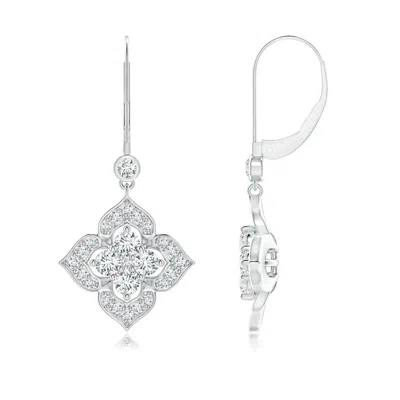 ANGARA LAB-GROWN DIAMOND CLOVER LEVERBACK EARRINGS