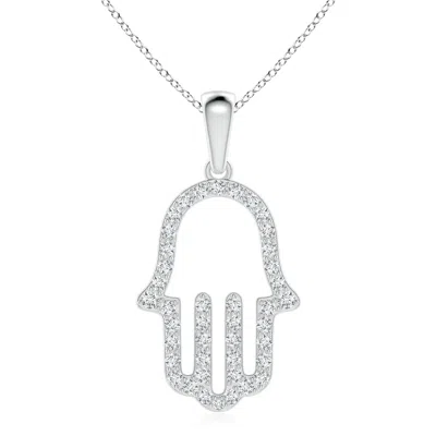 ANGARA LAB-GROWN DIAMOND HAMSA HAND PENDANT