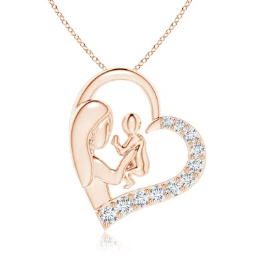 ANGARA LAB-GROWN DIAMOND HEART MOTHER & BABY PENDANT