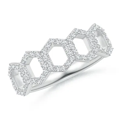 ANGARA LAB-GROWN DIAMOND HEXAGONAL WEDDING RING