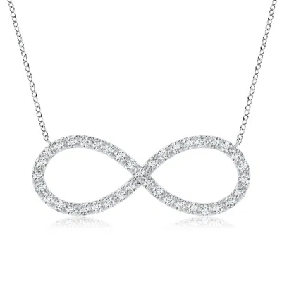 ANGARA LAB-GROWN DIAMOND INFINITY PENDANT NECKLACE