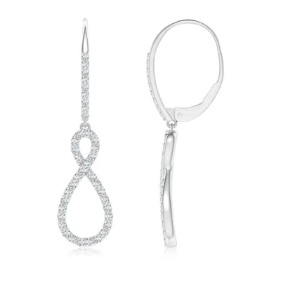 ANGARA LAB-GROWN DIAMOND INFINITY TWIST DROP EARRINGS