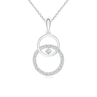 ANGARA LAB-GROWN DIAMOND INTERLOCKING CIRCLE PENDANT