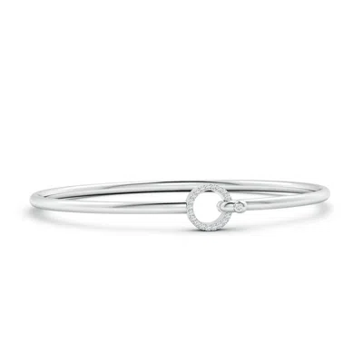 ANGARA LAB-GROWN DIAMOND OPEN CIRCLE HOOK & EYE FLEX BRACELET