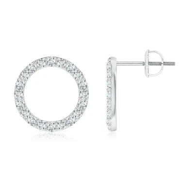 ANGARA LAB-GROWN DIAMOND OPEN CIRCLE STUD EARRINGS