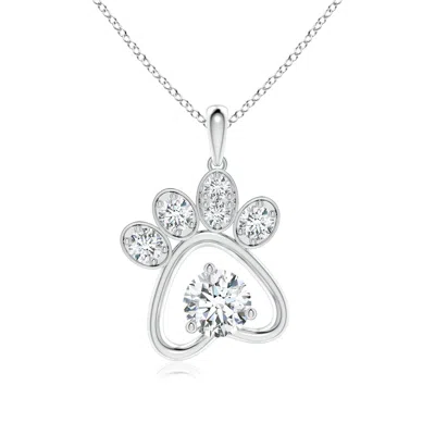 ANGARA LAB-GROWN DIAMOND PAW PRINT PENDANT