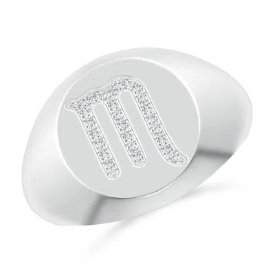 ANGARA LAB-GROWN DIAMOND SCORPIO ZODIAC SIGN SIGNET RING