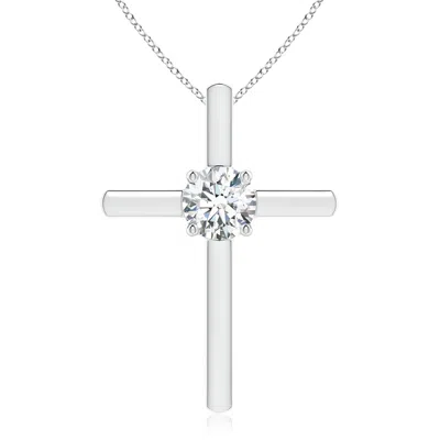 ANGARA LAB-GROWN DIAMOND SOLITAIRE CROSS PENDANT