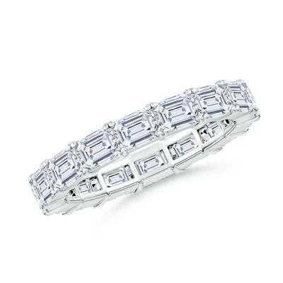 ANGARA LAB-GROWN EAST-WEST EMERALD-CUT DIAMOND ETERNITY WEDDING RING