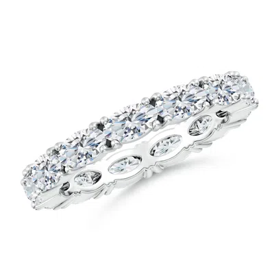 ANGARA LAB-GROWN EAST-WEST OVAL DIAMOND ETERNITY WEDDING RING
