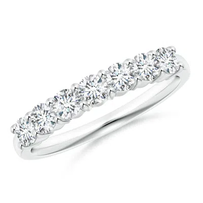 ANGARA LAB-GROWN HALF ETERNITY SEVEN STONE DIAMOND WEDDING RING