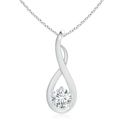 ANGARA LAB-GROWN INFINITY TWIST DIAMOND SOLITAIRE PENDANT
