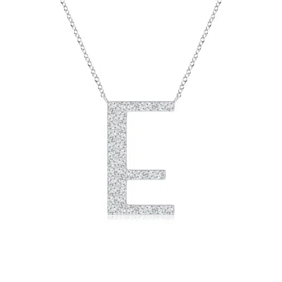 ANGARA LAB-GROWN MODERN DECO DIAMOND CAPITAL "E" INITIAL PENDANT