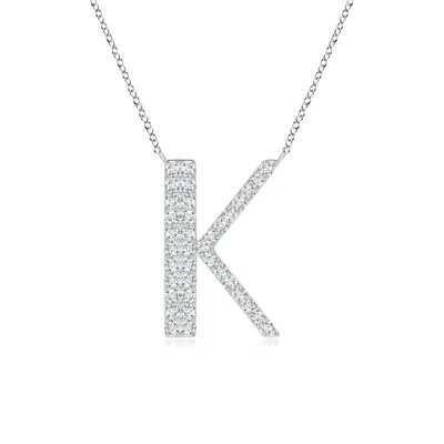 ANGARA LAB-GROWN MODERN DECO DIAMOND CAPITAL "K" INITIAL PENDANT