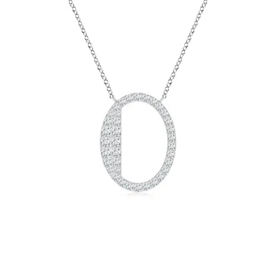 ANGARA LAB-GROWN MODERN DECO DIAMOND CAPITAL "O" INITIAL PENDANT