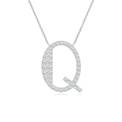 ANGARA LAB-GROWN MODERN DECO DIAMOND CAPITAL "Q" INITIAL PENDANT