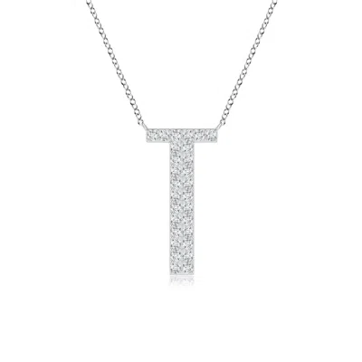 ANGARA LAB-GROWN MODERN DECO DIAMOND CAPITAL "T" INITIAL PENDANT