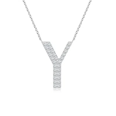 ANGARA LAB-GROWN MODERN DECO DIAMOND CAPITAL "Y" INITIAL PENDANT