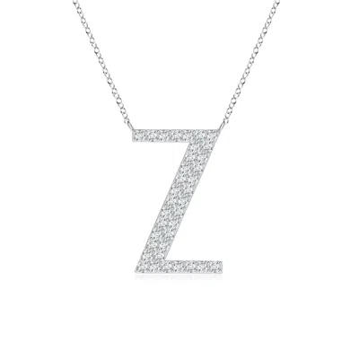 ANGARA LAB-GROWN MODERN DECO DIAMOND CAPITAL "Z" INITIAL PENDANT