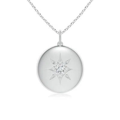 ANGARA LAB-GROWN NORTH STAR DIAMOND DISC PENDANT
