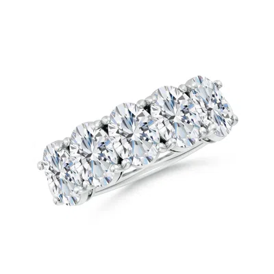 ANGARA LAB-GROWN OVAL DIAMOND FIVE STONE CLASSIC ANNIVERSARY RING