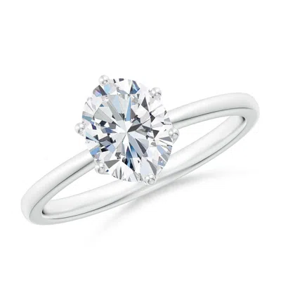 ANGARA LAB-GROWN OVAL DIAMOND SOLITAIRE CLASSIC ENGAGEMENT RING