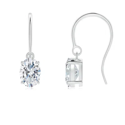 ANGARA LAB-GROWN OVAL DIAMOND SOLITAIRE DROP EARRINGS