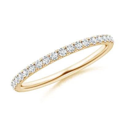 ANGARA LAB-GROWN PAVE-SET DIAMOND HALF ETERNITY CLASSIC WEDDING RING