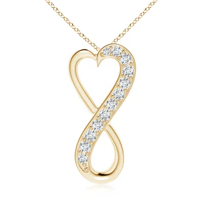 ANGARA LAB-GROWN PAVE-SET DIAMOND INFINITY HEART PENDANT