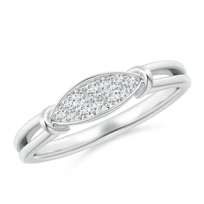 ANGARA LAB-GROWN PAVE-SET DIAMOND MARQUISE WEDDING RING