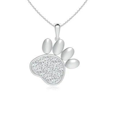ANGARA LAB-GROWN PAVE-SET DIAMOND PAW PRINT PENDANT