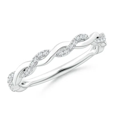 ANGARA LAB-GROWN PAVE-SET DIAMOND TWIST RING FOR HER