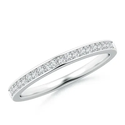 ANGARA LAB-GROWN PAVE SET HALF ETERNITY WOMEN'S DIAMOND WEDDING RING