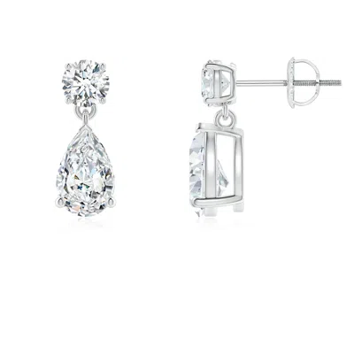 ANGARA LAB-GROWN PEAR-SHAPED DIAMOND DROP EARRINGS