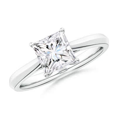 ANGARA LAB-GROWN PRINCESS-CUT DIAMOND KNIFE-EDGE SHANK TRELLIS ENGAGEMENT RING