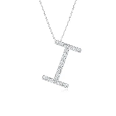 ANGARA LAB-GROWN PRONG-SET DIAMOND CAPITAL "I" INITIAL PENDANT