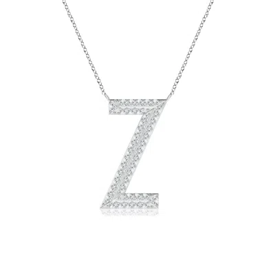ANGARA LAB-GROWN PRONG-SET DIAMOND CAPITAL "Z" KNIFE-EDGE INITIAL PENDANT