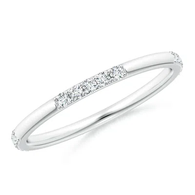 ANGARA LAB-GROWN PRONG-SET DIAMOND STACKABLE WEDDING RING